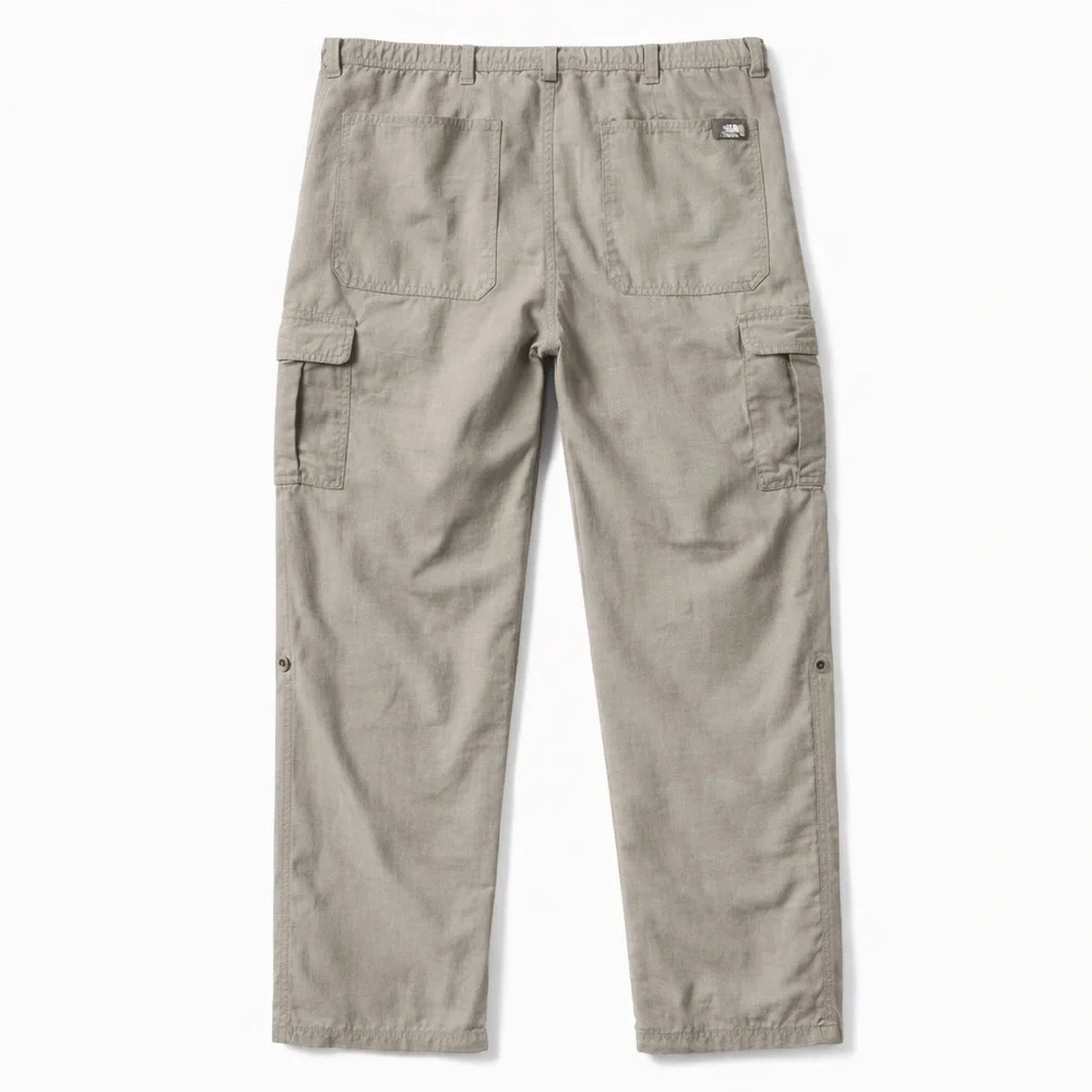 The North Face Hiking Pants Khaki Nylon Cargo Utility Outdoor Size 36